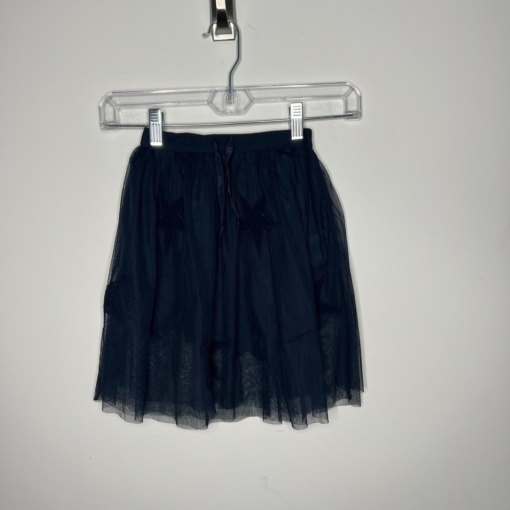 Stella‎ McCartney Kids Skirt Girls Blue Star Mesh Tutu Elastic Waist Overlay